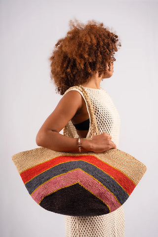 MARCELLE NADI RAFFIA BAG