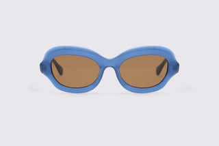 DELARGE ASAWA MILKY BLUE SUNGLASSES