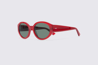 DELARGE BARDI MILKY RED SUNGLASSES
