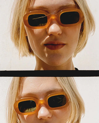 DELARGE FLOW AMBER SUNGLASSES