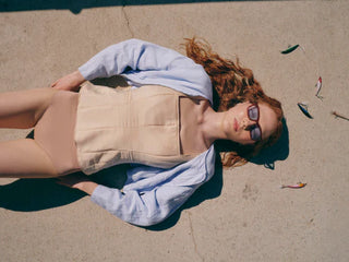 DELARGE DULAC MILKY BROWN SUNGLASSES