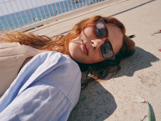DELARGE DULAC MILKY BROWN SUNGLASSES