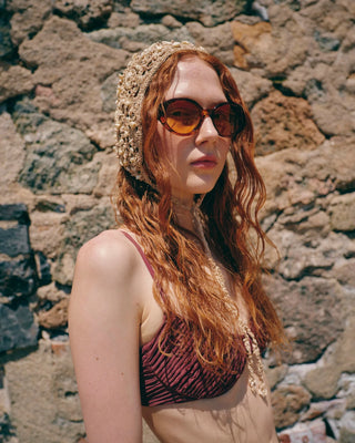 DELARGE BARDI BROWN RIVER SUNGLASSES