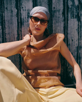 DELARGE DULAC GARDIENT BROWN-AMBER SUNGLASSES