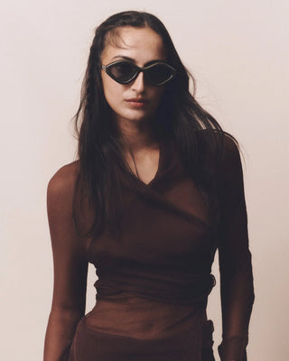 DELARGE MISTRAL CHOCOLATE SUNGLASSES