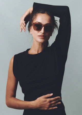 DELARGE GRAY CAMEL SUNGLASSES