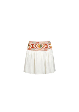 NATACHA & VANESSA SKIRT NOOR WHITE