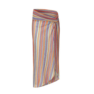 KUKHAREVA NOA SARONG SKIRT BERRY FIG