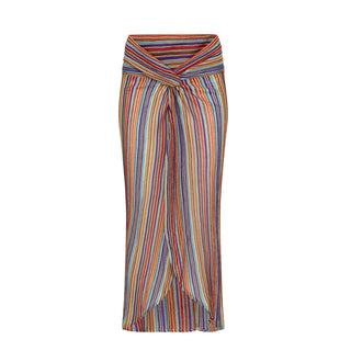 KUKHAREVA NOA SARONG SKIRT BERRY FIG