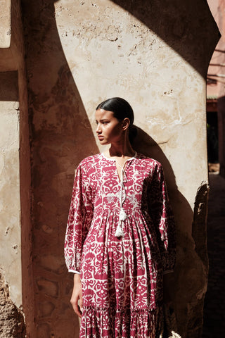 KLEED SANNAR AUBERGINE DRESS
