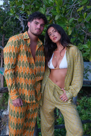 AMANI YANI MAMBO UNISEX SET IN DARK GREEN