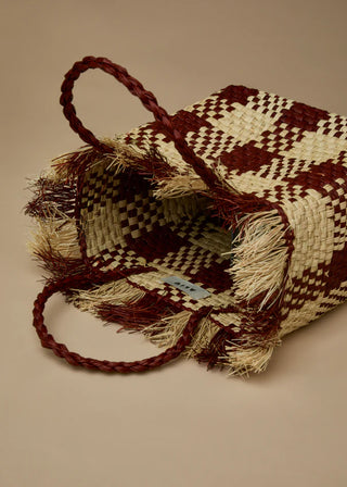 ALIU PALMA MINI VICHY TERRACOTA BAG