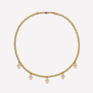 22 JEWERLY LIMITED EDITION HAMSA NECKLACE 4MM