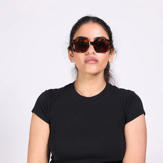 MONOKEL APOLLO HAVANA GREY SOLID LENS SUNGLASSES