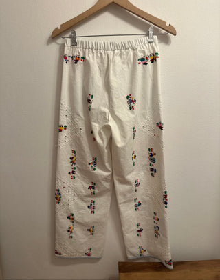 RELAX RE-LUX PJ PANTS EMBROIDERED COTTON