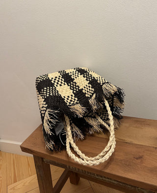ALIU PALMA MINI VICHY BLACK BAG