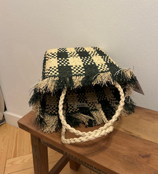 ALIU PALMA MINI VICHY KHAKI BAG