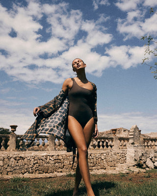 ALICIA SWIM SHORT KIMONO COVER-UP IN COQUILLAGE