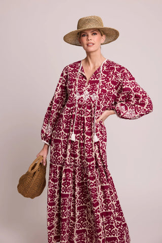 KLEED SANNAR AUBERGINE DRESS