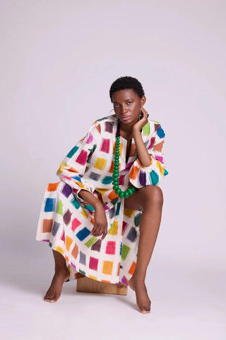 KLEED NAGAR SQUARES KAFTAN