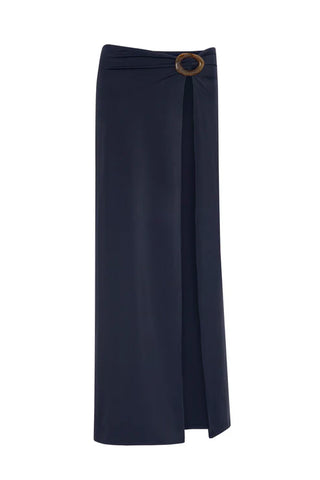 ALICIA SWIM KATHY SKIRT IN CAVIAR