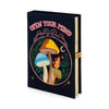 OLYMPIA LE-TAN  OPEN YOUR MIND NAVY BOOK CLUTCH