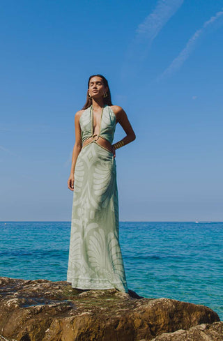 NATACHA & VANESSA DRESS ALLEGRA GREEN