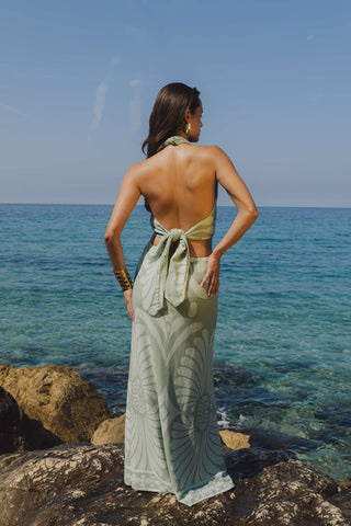 NATACHA & VANESSA DRESS ALLEGRA GREEN