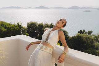 NATACHA & VANESSA TOP IRIS GIORGIA WHITE