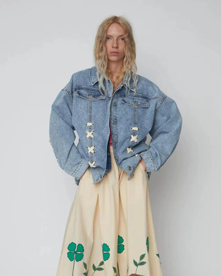 STELLA NOVA MOON WASHED DENIM JACKET 076 DENIM MOON