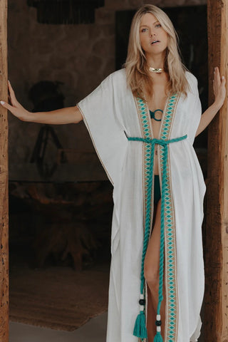 NATACHA & VANESSA DRESS OCEANE  WHITE