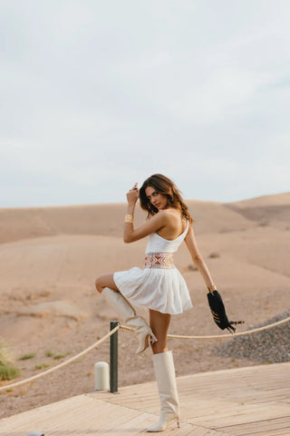 NATACHA & VANESSA SKIRT NOOR WHITE