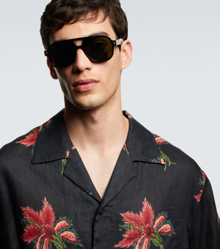 SESTINI GANZO UNDICI FORESTA DARK TORTOISESHELL SUNGLASSES