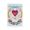 OLYMPIA LE-TAN JUST MARRIED HEART CLOUD BOOK CLUTCH