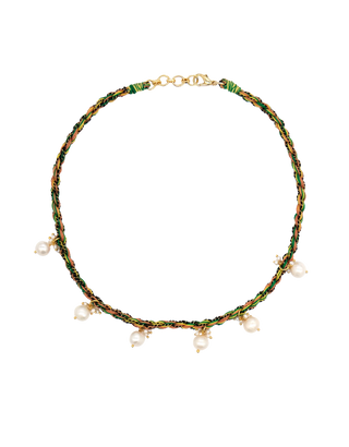 MONOKI PEARL JAM CHOKER - GREEN YELLOW