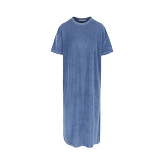 RAFF DAHLIA TERRY TOWELLING DRESS STONE