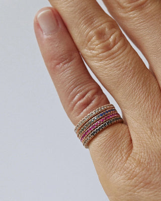 SAMANTHA TEA MINI NORANI RING WHITE DIAMONDS