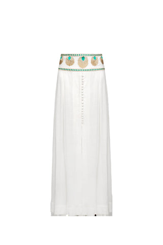 NATACHA & VANESSA SKIRT ALIA MAXI WHITE