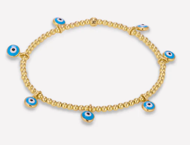 22 JEWELRY TINY RANIA BRACELET 2MM BLUE