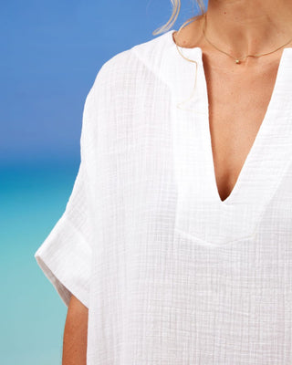 SEAMEHAPPY MYLA DRESS BAMBOO 100 WHITE