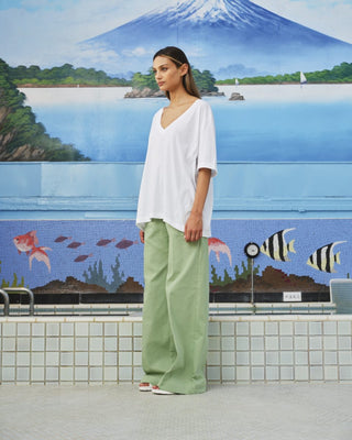 SEAMEHAPPY OBI TEE 100 WHITE