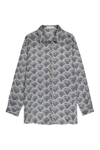 ALICIA SWIM OVERSIZED SHIRT COVER-UP IN GATSBY