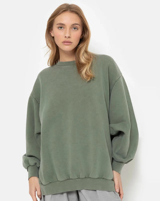 AME ULLA VINTAGE GREEN OVERSIZED SWEATSHIRT