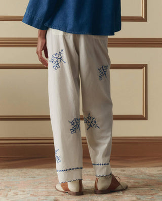 THE GREAT THE WEEKEND PANT W/ HANKY EMBROIDERY