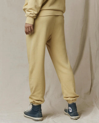 THE GREAT THE STADIUM SWEATPANT BUTTER YELLOW
