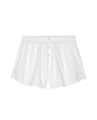 THE GREAT THE EYELET TAP SHORT TRUE WHITE