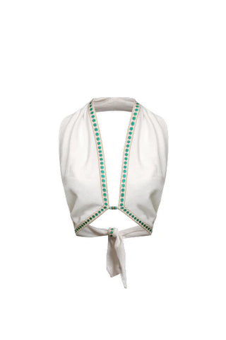 NATACHA & VANESSA TOP IRIS GIORGIA WHITE