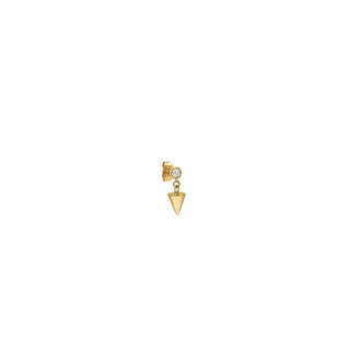 AND PARIS YELLOW GOLD SPIKE & DIAMOND EARRINGS
