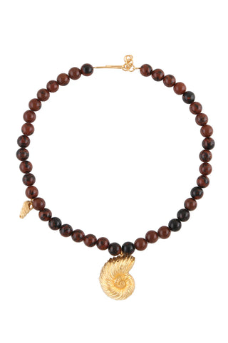 JLC STATEMENT SEASHELL BEAD NECKLACE