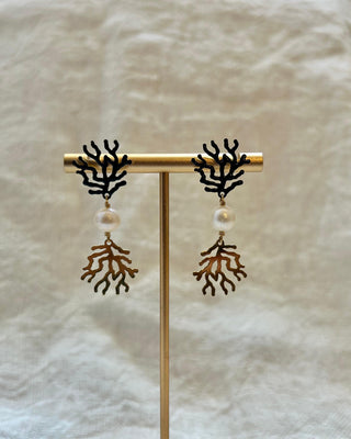 OCEANO JEWELS PLAINE CORAIL EARRINGS